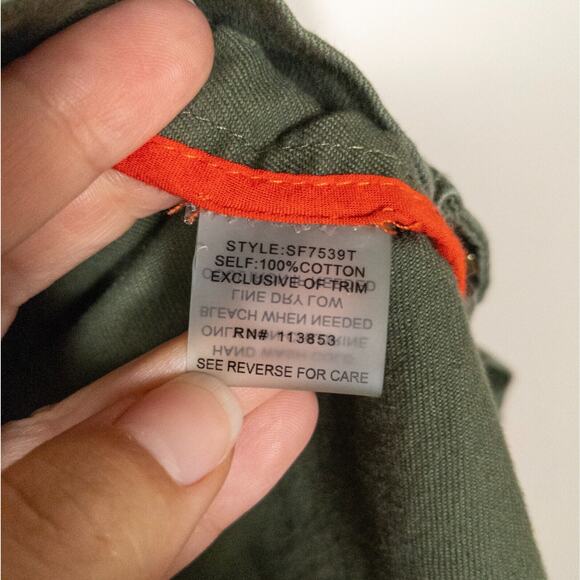 41 HAWTHORN Stitch Fix Olive Green Jahana Hooded Cargo Vest Women's Small - Picture 4 of 5